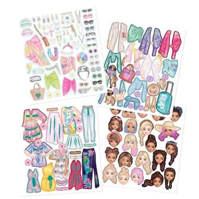 TOPModel Boeken, Stickerboeken - TOPModel Dress Me Up stickerboek, HOLIDAY