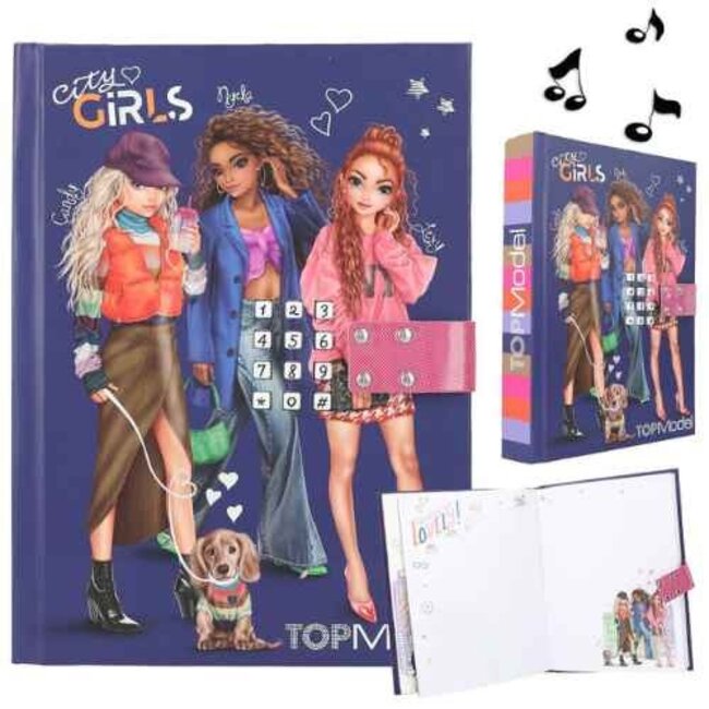 TOPModel Boeken, Dagboeken - TOPModel dagboek met geheime code CITY GIRLS