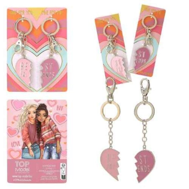 TOPModel Accessoires - TOPModel sleutelhangers hart BFF, assorti