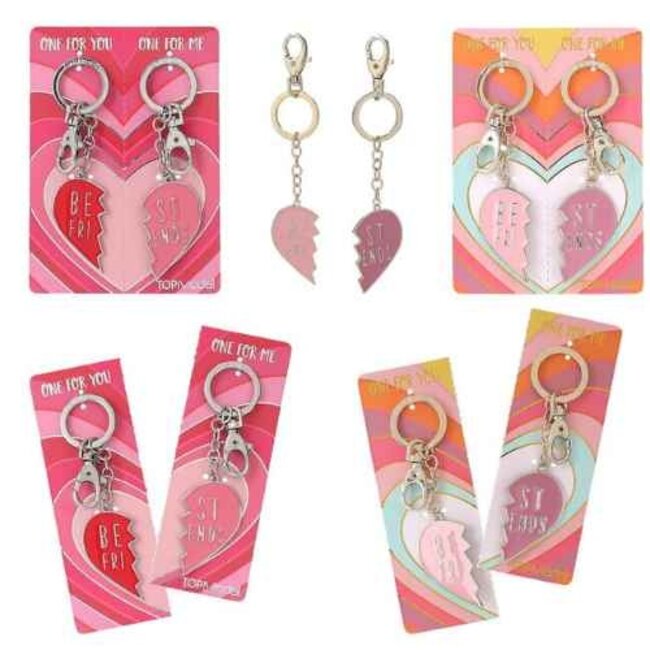 TOPModel Accessoires - TOPModel sleutelhangers hart BFF, assorti
