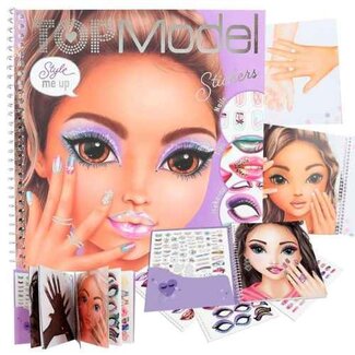 TOPModel (UA) Boeken, Stickerboeken - TOPModel Dress Me Up Face BEAUTY GIRL