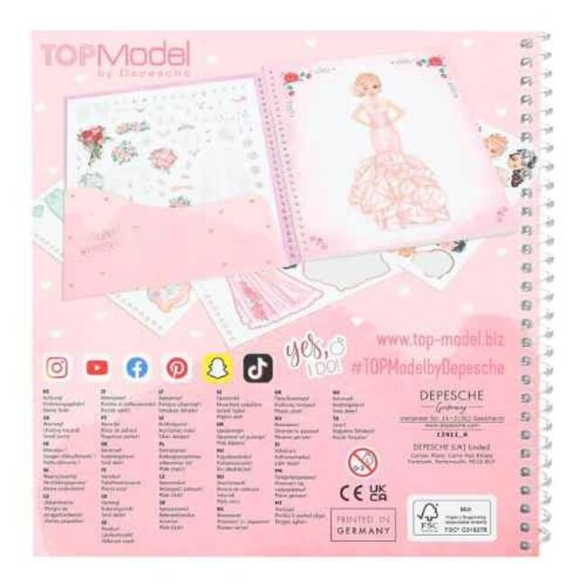 TOPModel (UA) Boeken, Stickerboeken - TOPModel Dress Me Up stickerboek, wedding