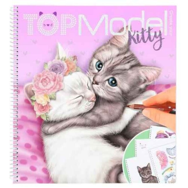 TOPModel (UA) Boeken, Kleurboeken - TOPModel create your Kitty kleurboek