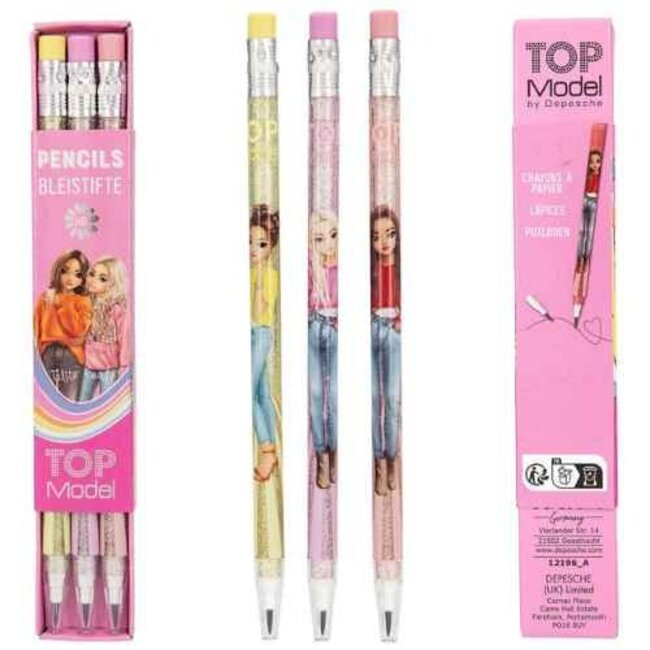 TOPModel Knutselen, Accessoires - TOPModel doorschuifpotloden, assorti