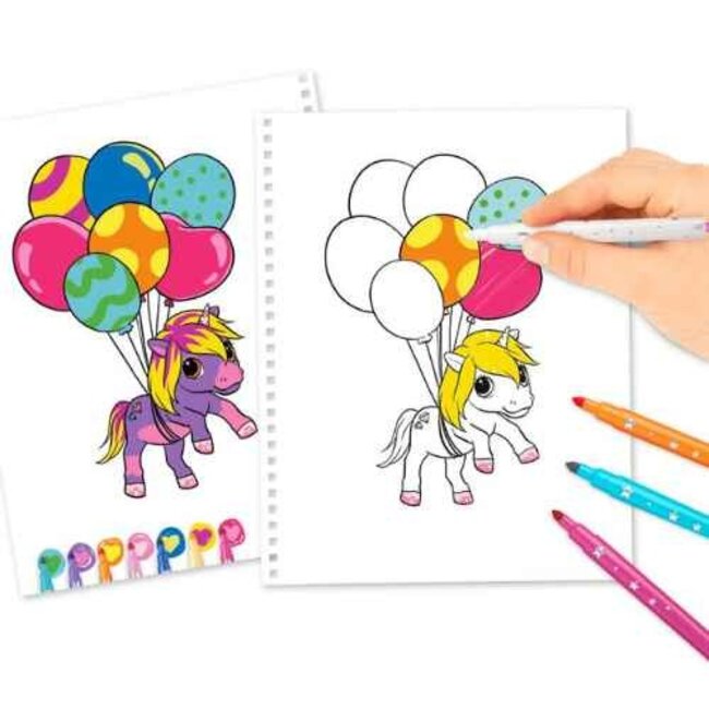 TOPModel Boeken, Kleurboeken - TOPModel Yivi kleurboek met viltstiften