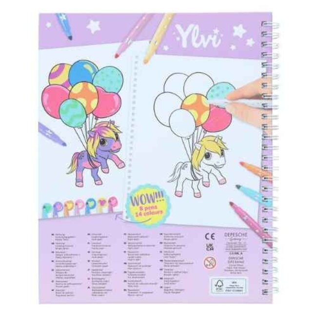 TOPModel Boeken, Kleurboeken - TOPModel Yivi kleurboek met viltstiften