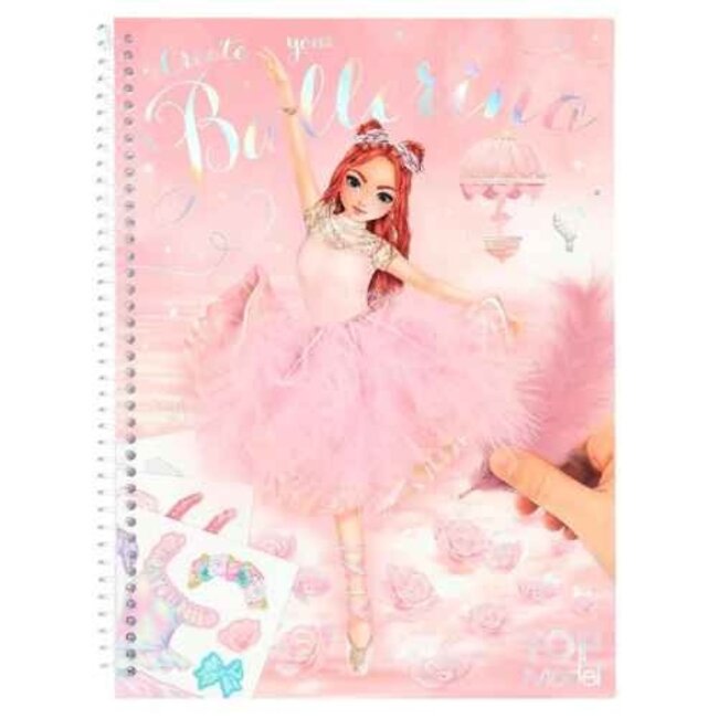 TOPModel Boeken, Kleurboeken - TOPModel Create your TOPModel kleurboek met stickers, Ballet