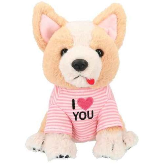 TOPModel Knuffels - TOPModel knuffel hond Corgi Lotti, 18cm