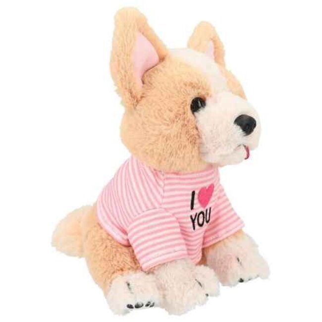 TOPModel Knuffels - TOPModel knuffel hond Corgi Lotti, 18cm