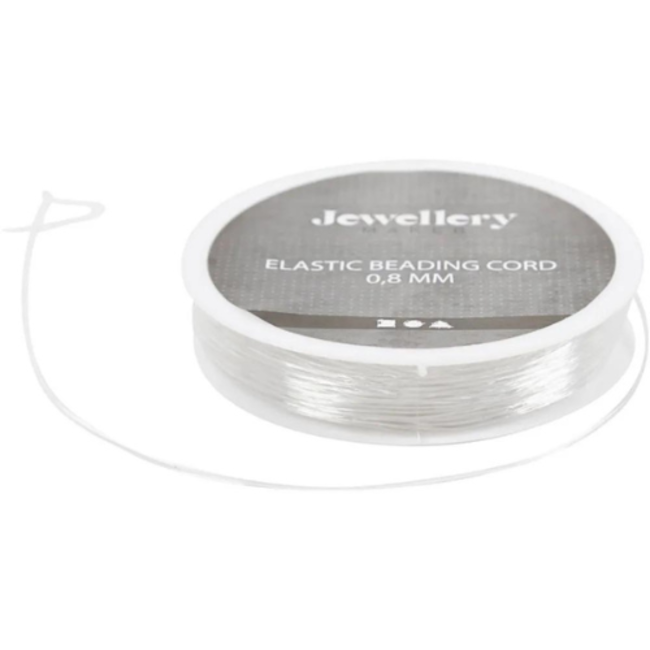Creativ Company Knutselen, Sieraden maken - Elastisch draad, dikte 0,8 mm, 10m