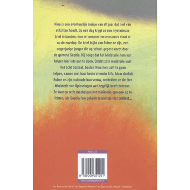 Boeken, Leesboeken -Het Ministerie van Oplossingen 1, 10+ (Thematitel Kinderboekenweek 2023)