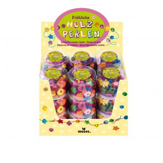 Sieraden maken - Kleurrijke houten kralen in box, assorti