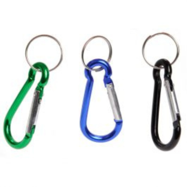 Accessoires, Sleutelhanger - karabijnhaak gekleurd, assorti