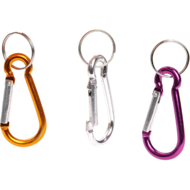 Accessoires, Sleutelhanger - karabijnhaak gekleurd, assorti