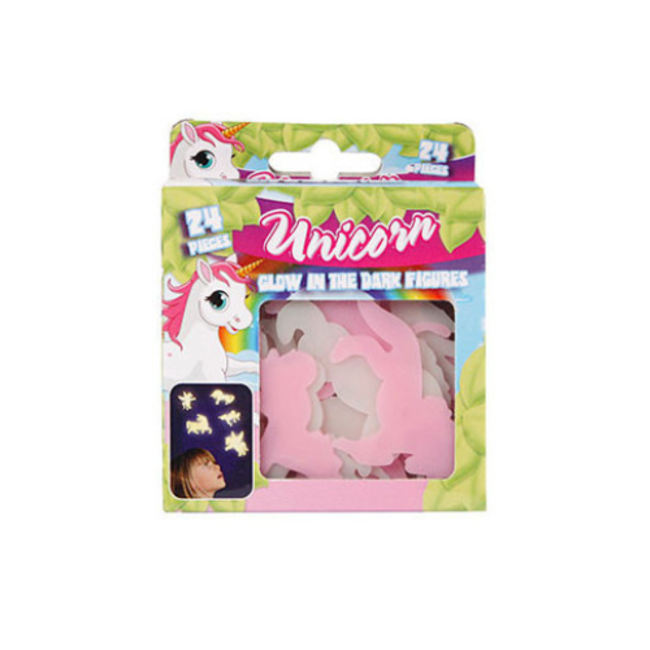Accessoires - Glow in the dark figuren: unicorn