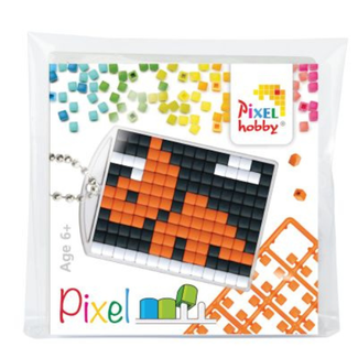 Knutselen, Pixelhobby - Pixel sleutelhanger set Dino, 6+