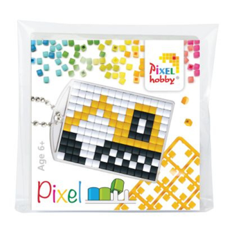 Knutselen, Pixelhobby - Pixel sleutelhanger set Graafmachine, 6+