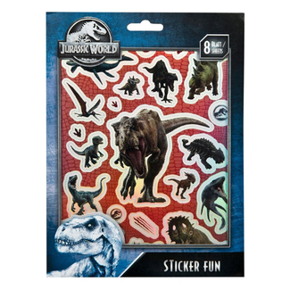Knutselen, Stickers - Undercover Jurassic World stickerset, 8 vellen