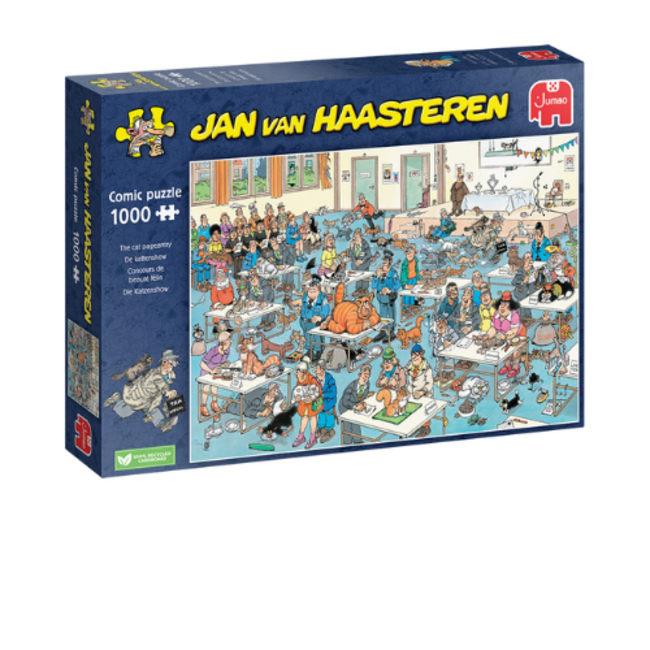 Jumbo Puzzels, Legpuzzels - Jan van Haasteren De Kattenshow, 1000 stuks, 12+