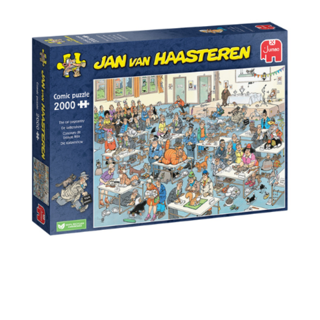 Jumbo Puzzels, Legpuzzels - Jan van Haasteren De Kattenshow, 2000 stukjes, 12+