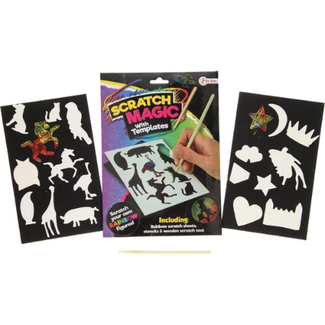 Knutselen, Knutselpakketten - Scratch Set Regenboog Figuren