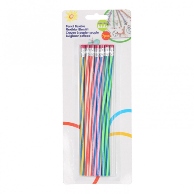Knutselen, Accessoires - Buigbare potloden, set van 7