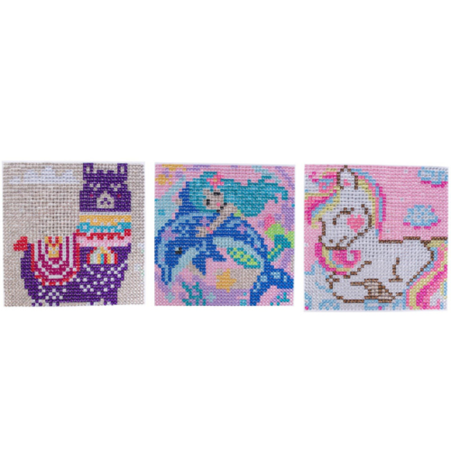 Knutselen, Knutselpakket - Daimond painting set 5+, assorti