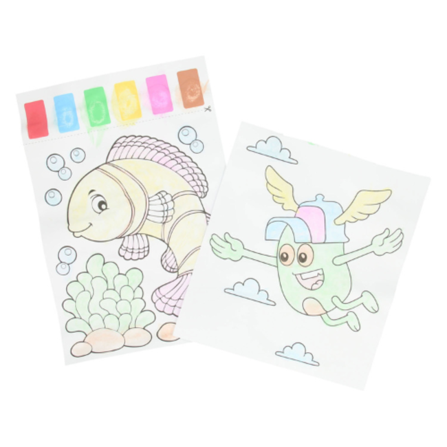 Knutselen, Knutselpakketten - Schilderen met water, 10 vel,  3+