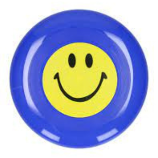 Klein speelgoed - Frisbee met lachgezicht, 20cm