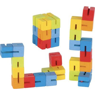 Klein speelgoed - Pocket puzzel 14,5cm, Kubus, 4+