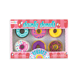 Ooly Knutselen, Accessoires - Gummen: Dainty Donuts met geur, 6st.