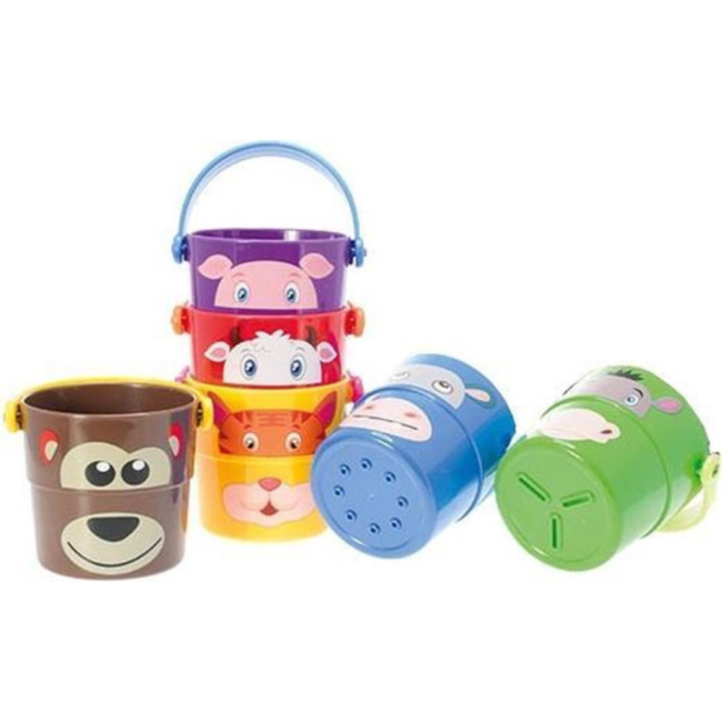 Badspeelgoed - Stapelemmers dieren 3st., assorti