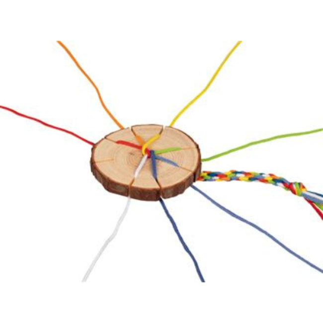 Knutselen, Accessoires - Vlechtschijf, 7cm, 7koorden, 4+