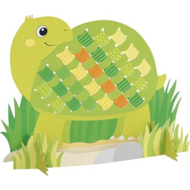 Knutselen, Knutselpakket - Papier weven dieren, 4st., 3+