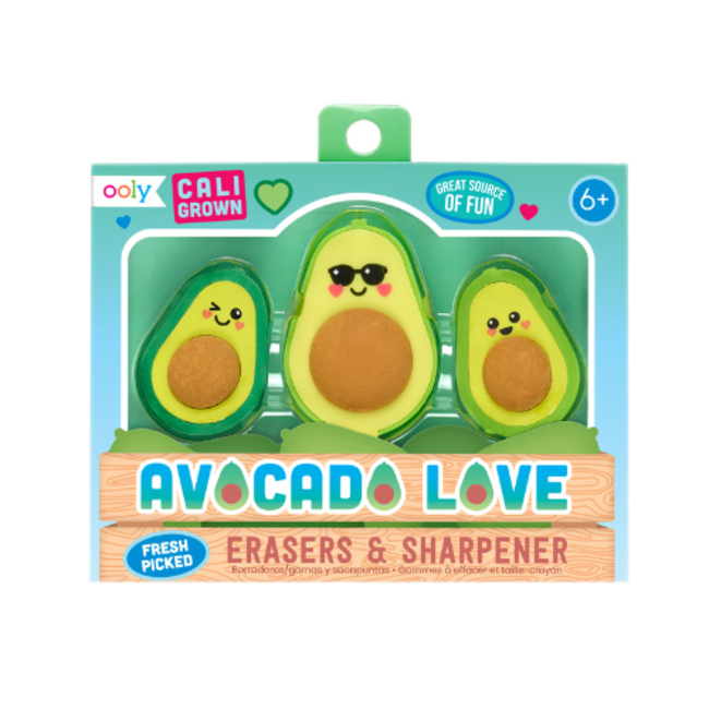 Ooly Avocado Love Eraser en Slijper