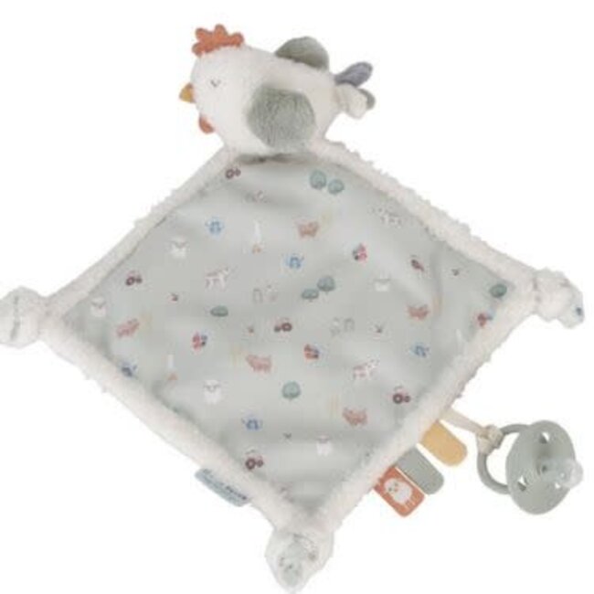 Little Dutch Knuffeldoekje kip Little Farm