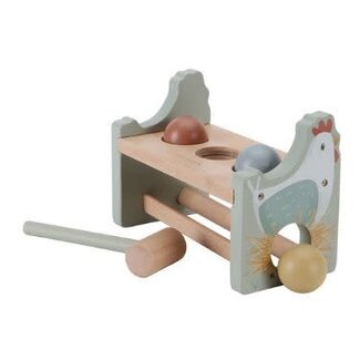 Little Dutch Hamerbankje met ballen Little Farm FSC