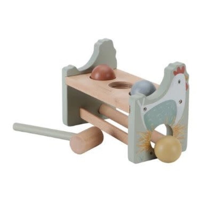 Little Dutch Hamerbankje met ballen Little Farm FSC
