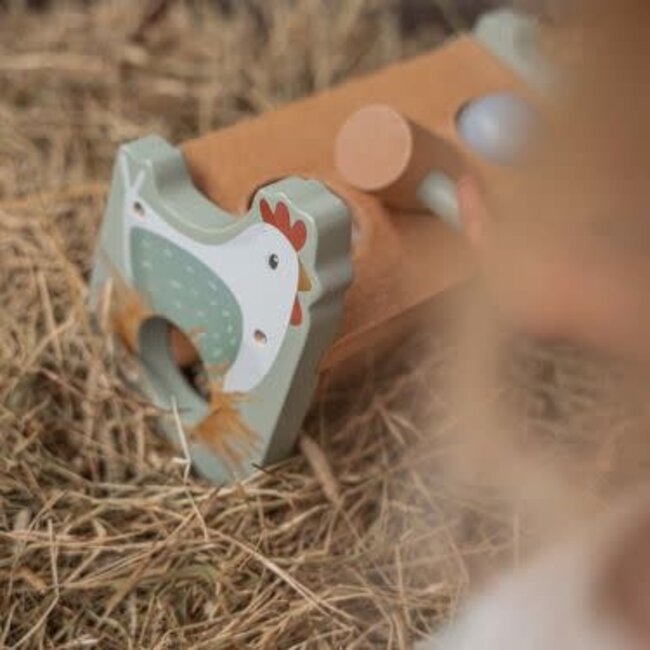 Little Dutch Hamerbankje met ballen Little Farm FSC