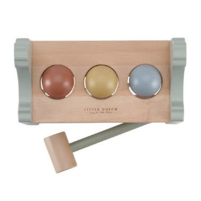 Little Dutch Hamerbankje met ballen Little Farm FSC