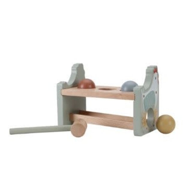 Little Dutch Hamerbankje met ballen Little Farm FSC