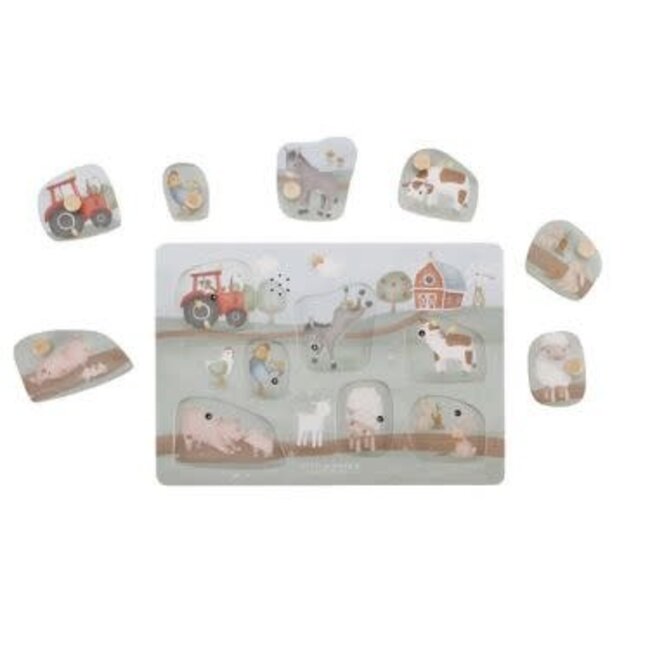 Little Dutch Geluiden puzzel Little Farm FSC