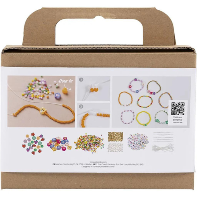 Creativ Company Sieraden maken - Mini creatieve box, kleurrijke armbanden