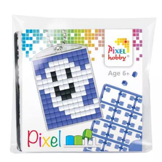 Knutselen, Pixelhobby - Medaillion keyring starterset, Smiling ghost, 6+