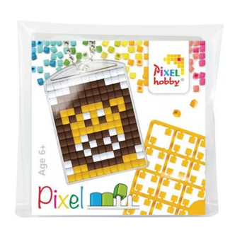 Knutselen, Pixelhobby - Pixel sleutelhanger set Leeuw, 6+