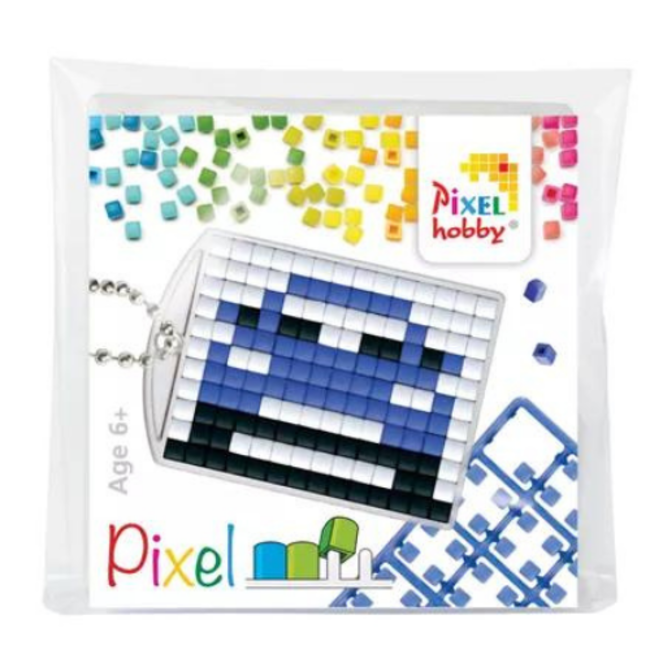 Pixelhobby Knutselen, Pixelhobby - Pixel sleutelhanger set Auto, 6+