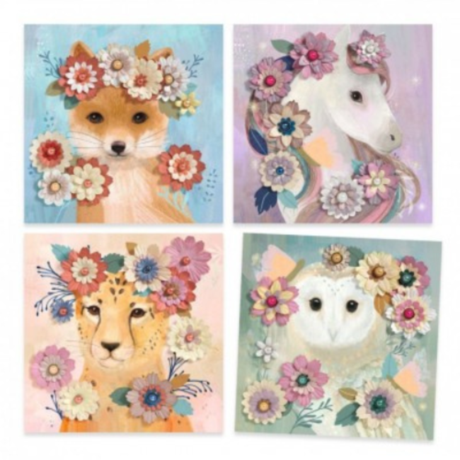 Djeco Knutselen, Knutselpakketten - Bloemkronen, 5-8