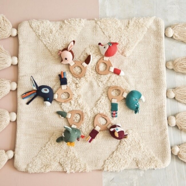 Lilliputiens (UA) Babyspeelgoed, Rammelaar - Houten rammelaar Stella