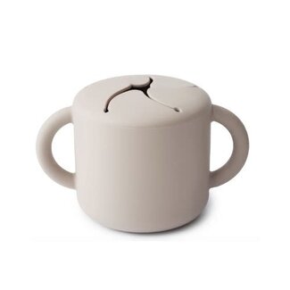 Mushie Kinderservies -  Snack cup ivory