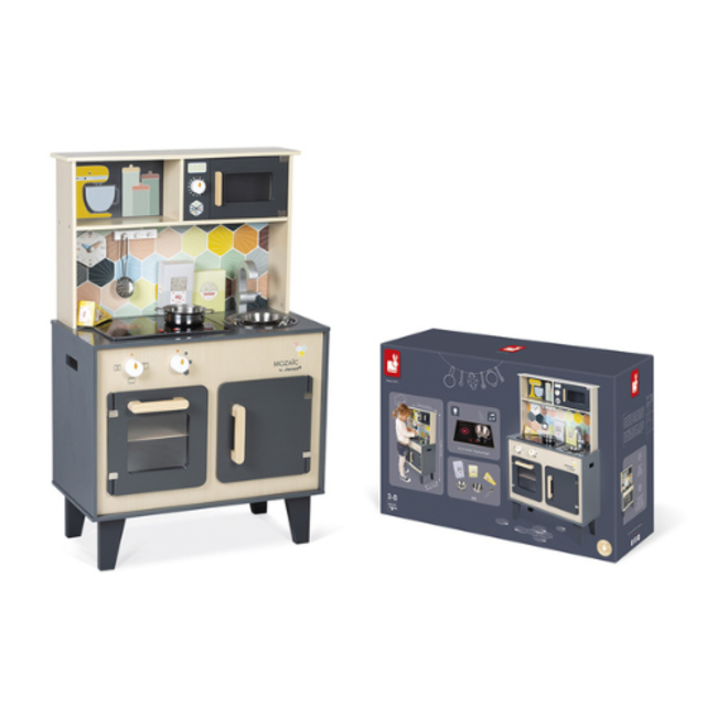 Janod Keuken - Houten Speelkeuken Mozaic, 3-8